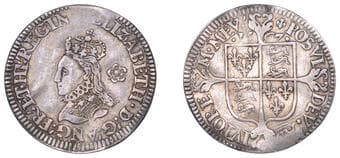 English Hammered Coins from Various Properties
Elizabeth I (1558-1603), Milled coinage, Sixpence, 1567, mm. lis, bust...