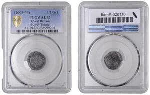 English Hammered Coins from Various Properties
James I (1603-1625), First coinage, Halfgroat, mm. thistle, first bust,...