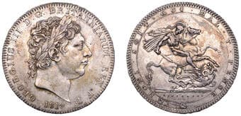 British Milled Coins from Various Properties
George III (1760-1820), New coinage, Crown, 1819, edge lix (ESC 2010; S...