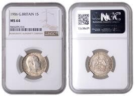 British Milled Coins from Various Properties
Edward VII (1901-1910), Shilling, 1906 (ESC 3592; S 3982). Lustrous and...