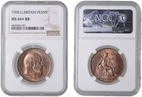 British Milled Coins from Various Properties
Edward VII (1901-1910), Penny, 1908 (F 166; BMC 2213; S 3990). Prettily...