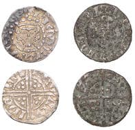 British Coins - Lots
Henry III, Penny, contemporary imitation, probably Continental, as class V, hen rio nlv nde, oval...