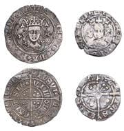 British Coins - Lots
Richard II, First issue, Penny, York, type Ia, lis on breast, rev. quatrefoil in centre, 0.91g/8h...