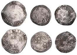 British Coins - Lots
Charles I, Tower mint (under Parliament), Halfcrown, Gp III, type 3a3, mm. (R), 14.82g/10h (SCBI...
