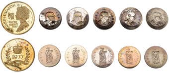 British Coins - Lots
IRELAND, Eire, Proof Ten Shillings (5), 1966, 20th Anniversary of the Easter Rising (KM 18; S...