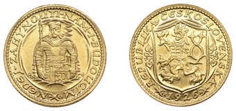 World Coins from Various Properties
Czechoslovakia, Republic, Ducat, 1926, Kremnica (Fr. 2; KM 8). Lustrous, mint...