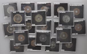 World Coins from Various Properties
Japan, Miscellaneous Japanese Cash coinage in base metals (20), various types...