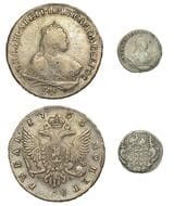 World Coins from Various Properties
Russia, Elizabeth, Rouble, 1753 СПБ ЯI, St. Petersburg (Bitkin 271; Diakov...