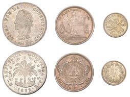 World Coins from Various Properties
Miscellaneous, BOLIVIA, Republic, 8 Soles, 1862pts, Potosi (KM 138); HONDURAS,...