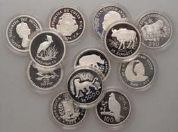 World Coins from Various Properties
Miscellaneous, COSTA RICA, Second Republic, Proof 50 Colones, 1974, Green Turtles,...