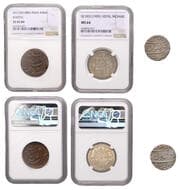 World Coins from Various Properties
Miscellaneous, INDIA, Bhopal, Shah Jahan Begam, Anna, AH 1302 (1885) (KM 18);...
