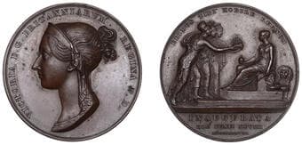 British Historical Medals from Various Properties
Victoria, Coronation, 1838, a copper medal by B. Pistrucci, diademed...