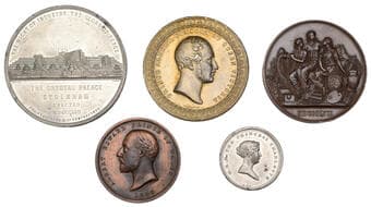 British Historical Medals from Various Properties
International Industrial Exhibition, London, 1851, a gilt white...