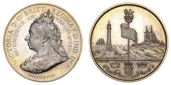 British Historical Medals from Various Properties
Victoria, Diamond Jubilee, 1897, a gilt white metal medal by F....