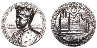 British Historical Medals from Various Properties
Investiture of the Prince of Wales, 1911, a silver medal by W....