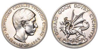 British Historical Medals from Various Properties
Investiture of the Prince of Wales, 1969, a silver medal by M....