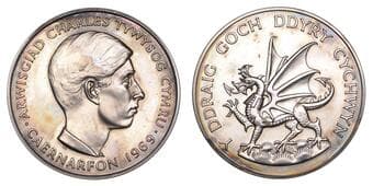 British Historical Medals from Various Properties
Investiture of the Prince of Wales, 1969, a silver medal by M....