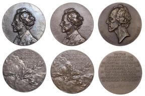Musical Medals from the Property of a Gentleman
Austria, Gustav Mahler, 1911, a silver medal by A. Rothberger, bust...
