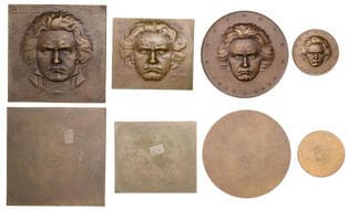 Musical Medals from the Property of a Gentleman
Germany, Centenary of the Death of Ludwig van Beethoven, 1927, a...