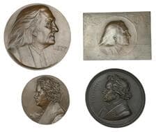 Musical Medals from the Property of a Gentleman
Miscellaneous, Ludwig van Beethoven, (c. 1927), uniface bronze...