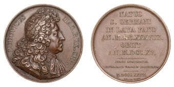 World Historical Medals from Various Properties
France, Louis XIV, 1823, a bronze medal by Durand, draped bust right,...