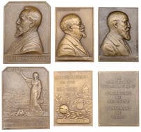 World Historical Medals from Various Properties
France, Élie Reumaux, 1910, a bronze plaque by H. -J. Lefebvre, for...