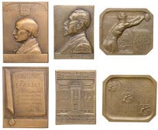World Historical Medals from Various Properties
France, E. Faillet, 1911, a bronze plaque by V.-P. Davtel, 50 x 68mm;...