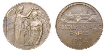 World Historical Medals from Various Properties
France, Olympic Games, Paris, 1924, a bronze Participant's medal by...
