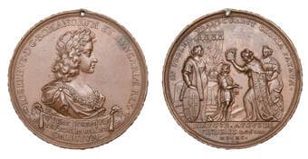 World Historical Medals from Various Properties
Germany, Coronation of Joseph I in Augsburg, 1690, a bronze medal by...