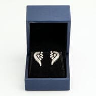 18ct White Gold & Diamond Earrings 18ct White Gold & Diamond earrings. Earring length: 22mm. Hallmarked: '750'. Total...