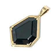 39 Carat Sapphire Pendant One 9ct yellow gold pendant, featuring a substantial 39.00ct portrait-cut sapphire. The dark...