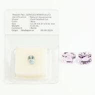Aquamarine & Kunzite Gemstones 54ct of Aquamarine & Kunzite gemstones. 1x Aquamarine 4.16ct & 2x Kunzite 50ct. ...