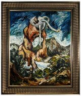 James Gleeson, "The Fighting Atoms", 1938, Oil on Board Oil on board, 79.0 x 64.0 cm, signed by Gleeson lower left....