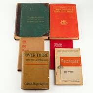 War Related Books, 1902 - 1945, EF Small war related group with some scarcer titles & higher retail value including,...