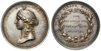 Great Britain, RSA Medal - Arts and Commerce Promoted, 1828, EF Royal Society for the Encouragement of Arts,...