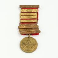 Great Britain, The Girls Life Brigade - To Save Lives, 1927 - 1936 Medal 32mm, with ribbon mounted clasps for 1927,...