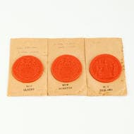 New Zealand, Original Seals, 1841 - 1853, UNC Official seals, 65mm, for New Zealand, New Munster & New Ulster, unused...