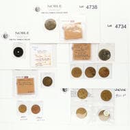 N.Z. Y.M.C.A. (Young Men's Christian Association) 5 M/M, uniface check pieces, struck in brass (28mm) and (27mm) (2,...