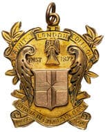 Trinity College London - Highest Marks in Local Division, Hobart, 1910, gVF 9ct gold fob medal in the form of a...