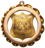 T.L.R.C. - Tamar & Longford Rowing Club, 1925, gVF 9ct gold fob medal in the form of a circle with twisted decorative...
