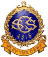 Collingwood State School 4315 - Play The Game, aEF Enamel & gilt badge, 28x33mm, reverse impressed #257, Bridgland &...
