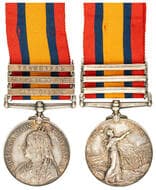 Victoria, 1899-1902 Queen's South Africa Medal - CAPE COLONY, ORANGE FREE STATE and TRANSVAAL impressed 53 Pte. J....