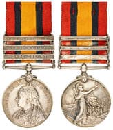 Victoria, 1899-1902 Queen's South Africa Medal - CAPE COLONY, ORANGE FREE STATE and SOUTH AFRICA 1902 burr engraved 42...