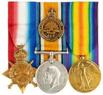 WWI Trio & ANZAC Medallion, 1914-18 1914-15 Star, British War Medal, Victory Medal and ANZAC Commemorative Medallion....