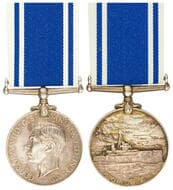 George VI, RANR - Single, 1939-45 GEORGE VI Royal Naval Volunteer Reserve Long Service and Good Conduct Medal...