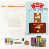 WWII/Kapyong Medal Group of Four, 1943 -60 1939-45 War, Australian Service Medal, Korea and Korea UN Medals. War and...