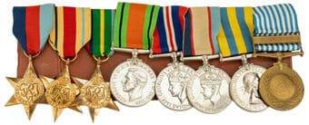 George VI, WWII/Korea Group of Six, 1940-1950s 1939-45 & Pacific Stars, War, Australian Service Medal, Korea Medal and...