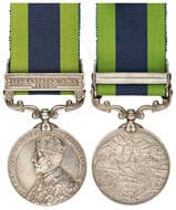 British India, George V, IGS - Single, 1919 GEORGE V India General Service Medal - AFGHANISTAN N.W.F 1919 impressed...