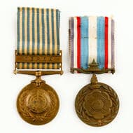 France, France - Korean War Medals, 1950s French Korea Medal and France "COREE" UN Service Medal -Korea. (2) ...