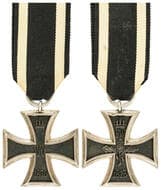 Germany, Franco - German EKII, 1870 1870 Franco- Prussian War Iron Cross 2nd Class. No makers mark, three piece iron...